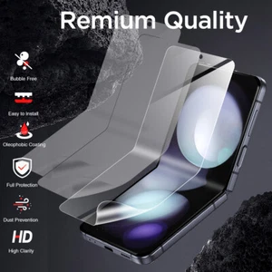 For Samsung Galaxy Z Flip5 3 Pack Hydrogel Screen Protector Full TPU Film Cover - Picture 1 of 10