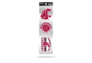 WASHINGTON STATE COUGARS 3 piezas CALCOMANÍAS RETRO SPIRIT PEGATINAS RETRO PREMIUM - Imagen 1 de 1