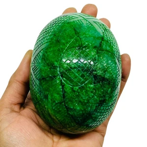 3869 Cts Certified Natural Emerald Huge Museum Size Hand Carved Loose Gemstone - Picture 1 of 12