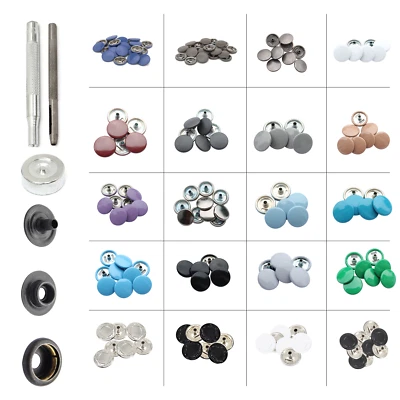 Druckknöpfe Druckknöpfe mit 3 Teilen Befestigung Handwerkzeuge für Jackenhandtaschen - Bild 1 von 4