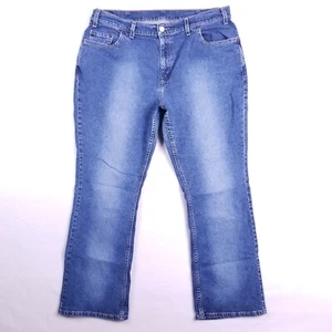 Vintage Levis 515 Boot Cut Lower Rise Womens Blue Jeans Size 18 (Measures 36x30) - Picture 1 of 12