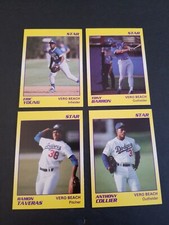 4-1990 STAR CO. ROOKIES VERO BEACH DODGERS TAVERAS,COLLIER,BARRON,E. YOUNG MINT