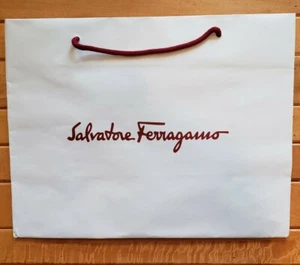 New Salvatore Ferragamo Shopping Paper Bag - Picture 1 of 7