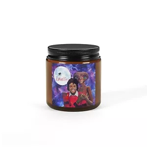 Love is in the Air Michael Jackson & E.T. Cosmic Duftkerze Soja - Bernsteinglas - Bild 1 von 9