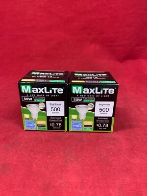 NEW MaxLite LED MR16 Dimmable 6.5 Watt 50W Bright FLOOD LIGHT(2PACK) 19389-032 - Image 1 of 4