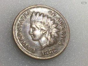 Indian Head one cent USA 1882 coin - Picture 1 of 2