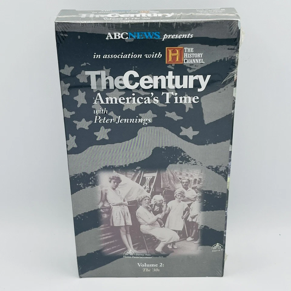 THE CENTURY, AMERICA’S TIME PETER JENNINGS Vol. 2 The 30s VHS Tape New Sealed - Image 1 of 4