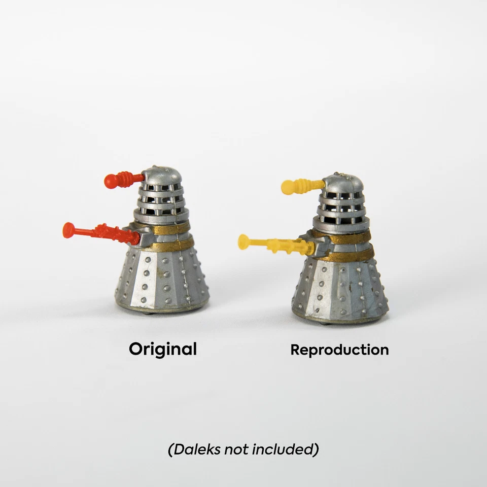Louis Marx Dalek Rolykin - Reproduction Arms and Eye - 3D printed in Red Resin - Image 1 of 1