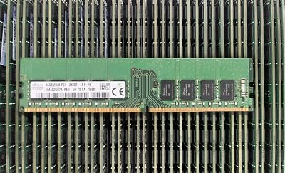 SK Hynix 16GB DDR4 2400 ECC UDIMM RAM 2Rx8 PC4-19200 HMA82GU7AFR8N-UH 288pin - Image 1 of 4