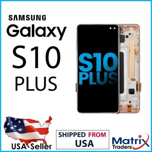 OLED Assembly With Frame Compatible For Samsung Galaxy S10 Plus