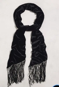 $598 Brand New John Varvatos Collection Crushed Velvet Scarf - Picture 1 of 11