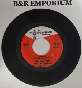 Lee Williams and The Cymbals - Peepin' (Through The Window)/Lost Love 7" Single - Imagen 1 de 4