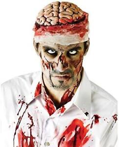 Bloody Brain Headpiece Adult Costume Scary Creepy Zombie Halloween Cosplay