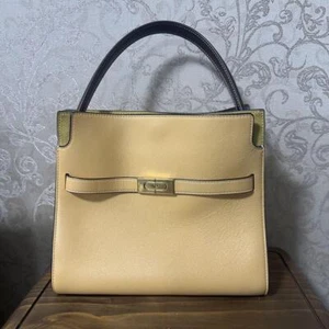 Tory Burch Lee Radziwill Satchel Bag With Detachable Shoulder Strap Authentic - Picture 1 of 11