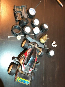 1989 Tamiya Vanquish Junior 1/32 Motorized Car and various For Parts Or Repair   - Picture 1 of 5