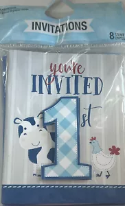 Farmhouse Birthday Boy Invitations - Picture 1 of 2