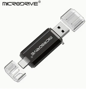 Clé USB 128 Go USB Type-C et USB-A clé USB clé NOIRE - Photo 1/3