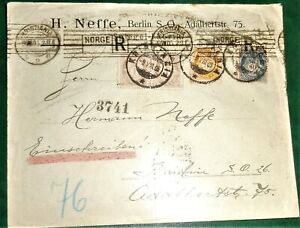 NORWEGEN Schöner alter Brief nach Berlin 1903