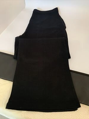 Damas Pantalones Largos Negros Trabajo Oficina Negocios Foto 1 de 3