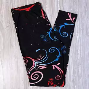 Ombre Swirl Print Leggings - Picture 1 of 5