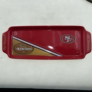 San Francisco 49ers- 14” Ceramic Appetizer Tray NFL Official Merch - Picture 1 of 5