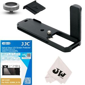 JJC 5in1 Kit Hand Grip+Screen Protector+Soft Button for Fujifilm Fuji X-E4 XE4