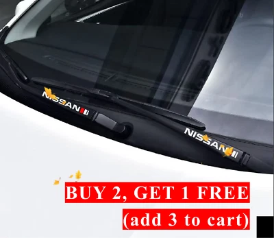 2 piezas calcomanías adhesivas deportivas para limpiaparabrisas de coche de PVC para accesorios de coche Nissan Foto 1 de 4