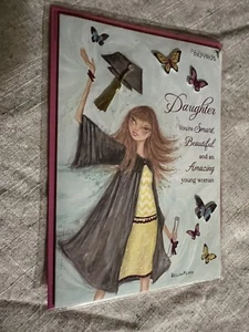 NEW Papyrus Bella Pilar Happy Graduation Day Daughter Pretty Gems Greeting Card - Picture 1 of 4