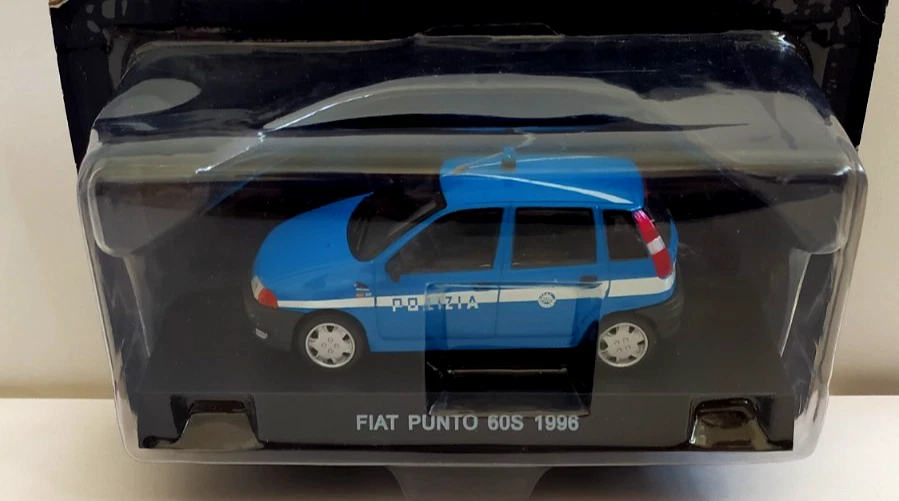 DE AGOSTINI 1:43  AUTO DIE CAST  FIAT  PUNTO 60S 1996  POLIZIA    RM POLIZIA 1 - Immagine 1 di 1