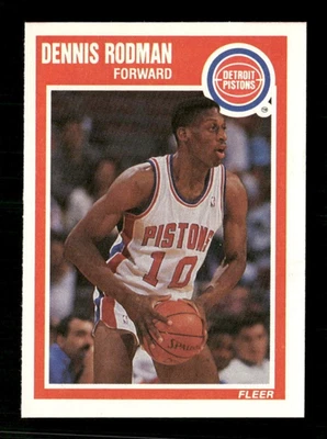 1989-90 Fleer NBA 篮球基础套装卡 #49 丹尼斯·罗德曼 — 第 1/2 张图片