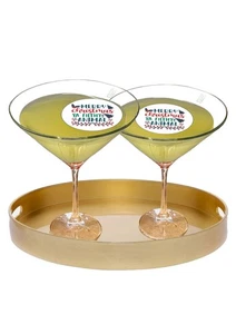 15 PRECUT Merry Christmas Ya Filthy Animals Cocktail Drinks TOPPERS Edible Wafer - Picture 1 of 3