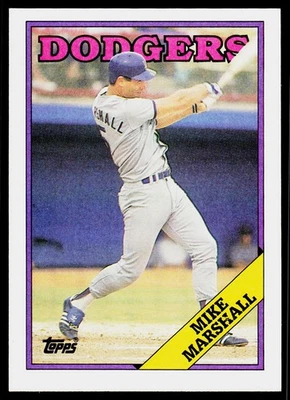 Mike Marshall, 1988 Topps, #249, Los Angeles Dodgers, - Image 1 of 2
