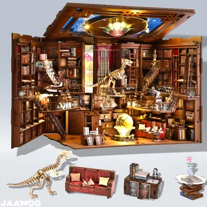 Booknook 3D Wood Puzzle - Miniature Dollhouse DIY Kit, Tiny Book Nook Library - Picture 1 of 7