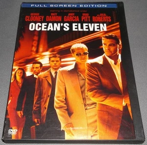 Ocean's Eleven George Clooney Matt Damon Andy Garcia Brad Pitt Full DVD PG-13 - Picture 1 of 3