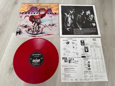 KREATOR - ENDLESS PAIN ORG LP (RED VINYL) 1988 + OIS          SODOM,SLAYER,DEATH - Image 1 of 4