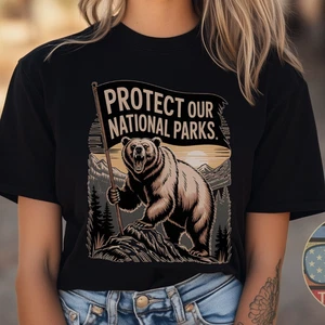 Protect Our National Parks Outdoor Hiking Camping TShirt Sweatshirt - Picture 1 of 12