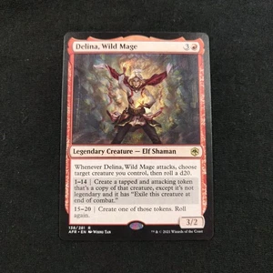 Delina, Wild Mage Adventures in the Forgotten Realms Rare Mtg TCG Card Near Mint - Picture 1 of 2