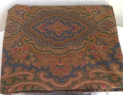 Vintage Ralph Lauren Brianna Abstract Paisley Queen Flat Sheet - Image 1 of 4