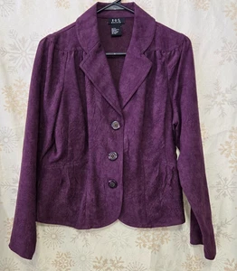 Giacca blazer donna R.Q.T Petite con bottoni testurizzati davanti - Viola - Taglia PS - Foto 1 di 5
