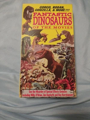 Fantastic Dinosaurs of the Movies (VHS, 1992) Gorgo Rodan Godzilla! - Image 1 of 4