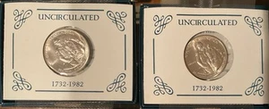 1982-S George Washington 1/2 Dollar Silver Commemorative Proofs (Box & COA) (2) - Picture 1 of 4