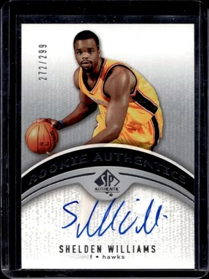 2006-07 SP Authentic Shelden Williams Rookie RC Auto #/299 Hawks - Image 1 of 2