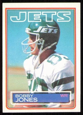 1983 Topps #344 Bobby Jones Rookie New York Jets RC Card - Image 1 of 2