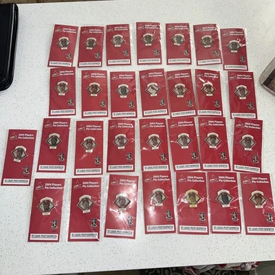 St Louis Cardinals 2004 Collectible Pin Set 25 Pins Sealed in Packages New - Image 1 of 4
