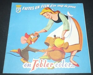 ALBUM VIDE CHOCOLAT TOBLER 1952 CENDRILLON TOBLER-COLOR WALT DISNEY / EMPTY - Imagen 1 de 5