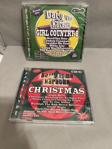 2 KARAOKE CD-G CHRISTMAS & COUNTRY NEW FREE MEDIA SHIPPING - Picture 1 of 5