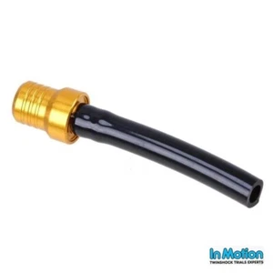 Manguera de ventilación de gasolina de combustible dorado tapa de tubo respirador pruebas Trail MX Pit Bike vendedor del Reino Unido - Imagen 1 de 2