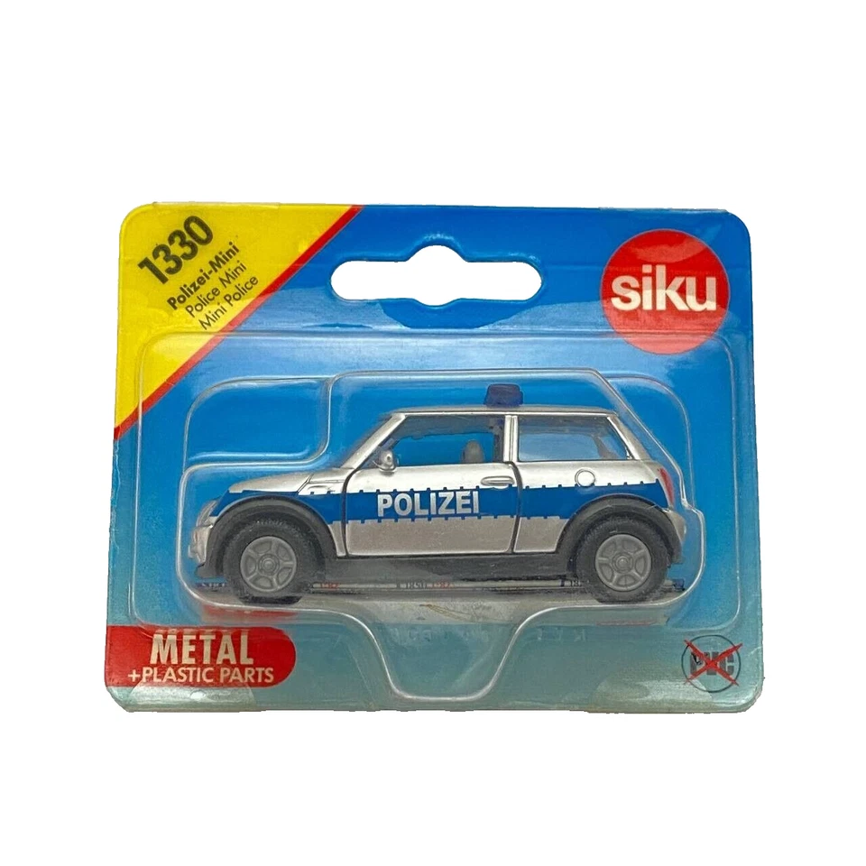 SIKU Super 1330 Mini Cooper One Polizei German Police  1/55 Scale Toy Car - Image 1 of 1