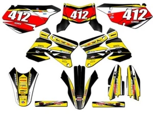 2005-2023 DRZ 400 SM VIGOR Yellow Senge Graphics Kit Compatible with Suzuki - Picture 1 of 10