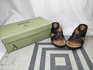 Clarks Artisan Sandals 73522 Black Jill Sz 7.5 M